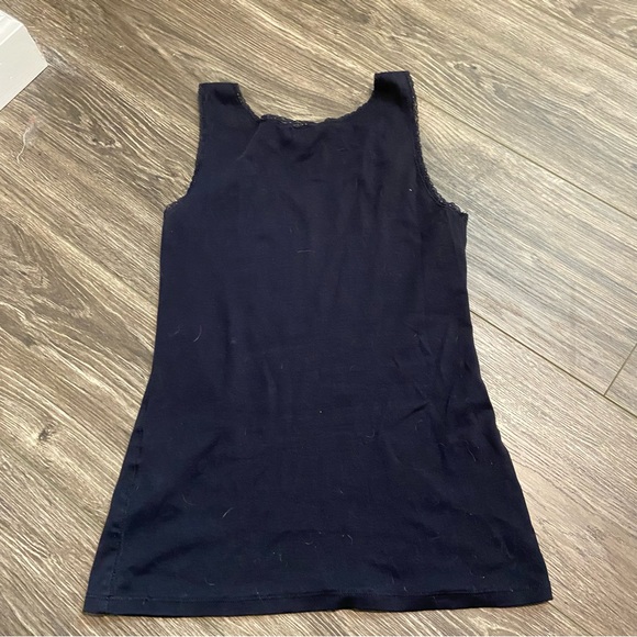 H&M dark navy stretchy tank top, size M - Picture 6 of 6